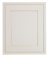 Cooke & Lewis Woburn Framed Ivory Fridge/Freezer Cabinet door (W)600mm