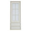 Cooke & Lewis Woburn Framed Ivory Glazed Tall dresser door & drawer front, (W)500mm (H)1342mm (T)22mm