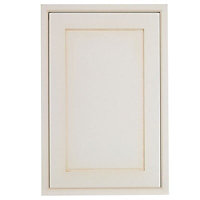 Cooke & Lewis Woburn Framed Ivory Tall Cabinet door (W)600mm (H)900mm (T)22mm