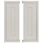 Cooke & Lewis Woburn Framed Ivory Wall corner Cabinet door (W)300mm, Set of 2
