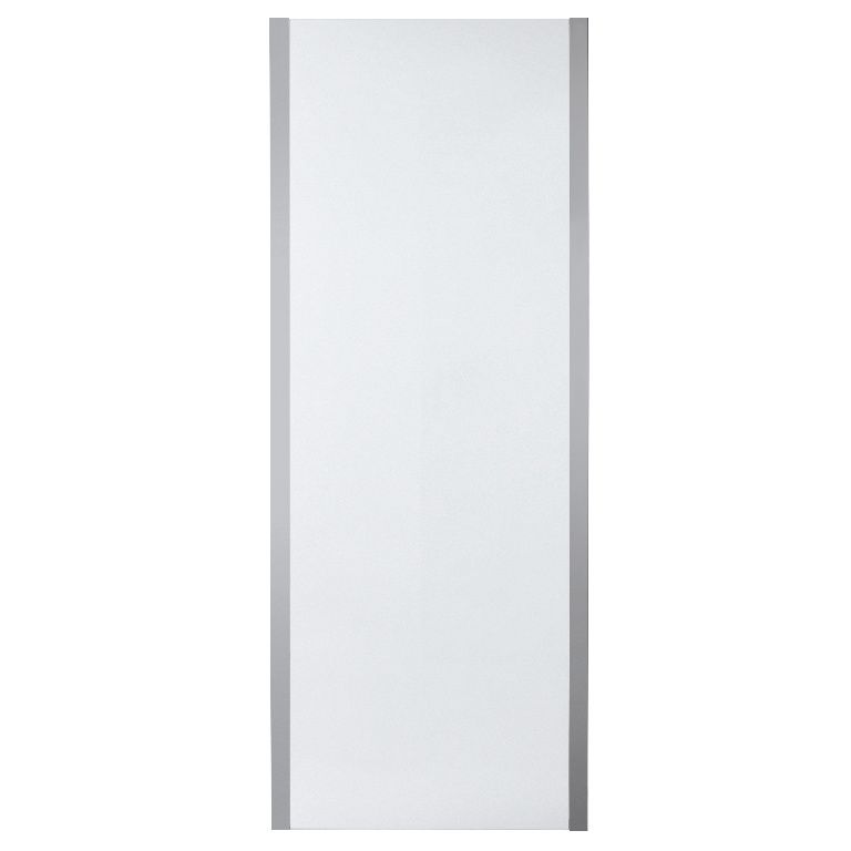 Cooke & Lewis Zilia Stainless steel Clear Fixed Shower panel (H)200cm (W)80cm