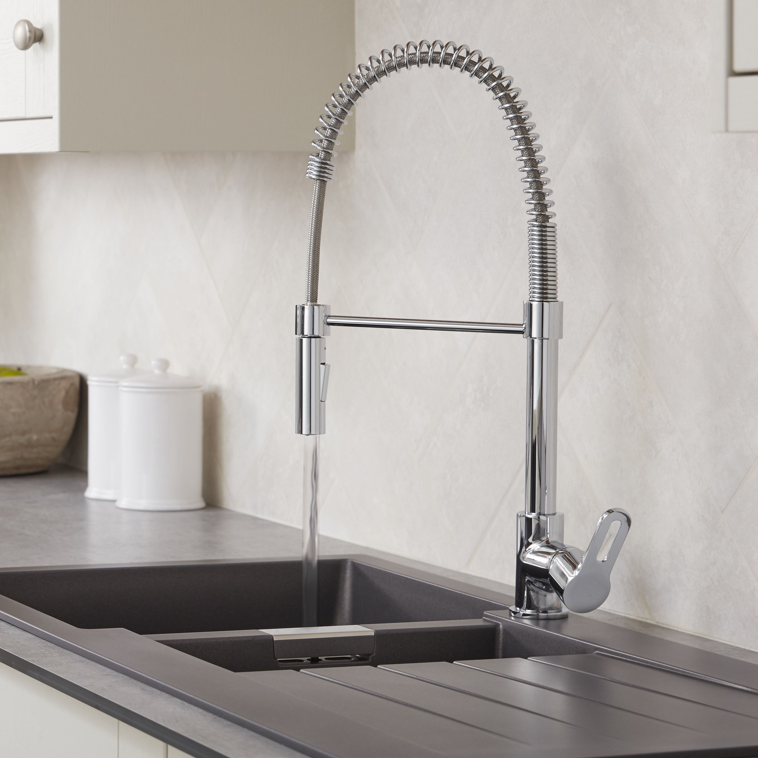 Cooke & Lewis Flinter spring neck kitchen tap 