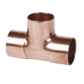 Copper End feed Equal Tee (Dia) 15mm x 15mm x 15mm