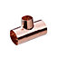 Copper End feed Reducing Tee (Dia) 22mm x 15mm x 22mm, Pack of 10