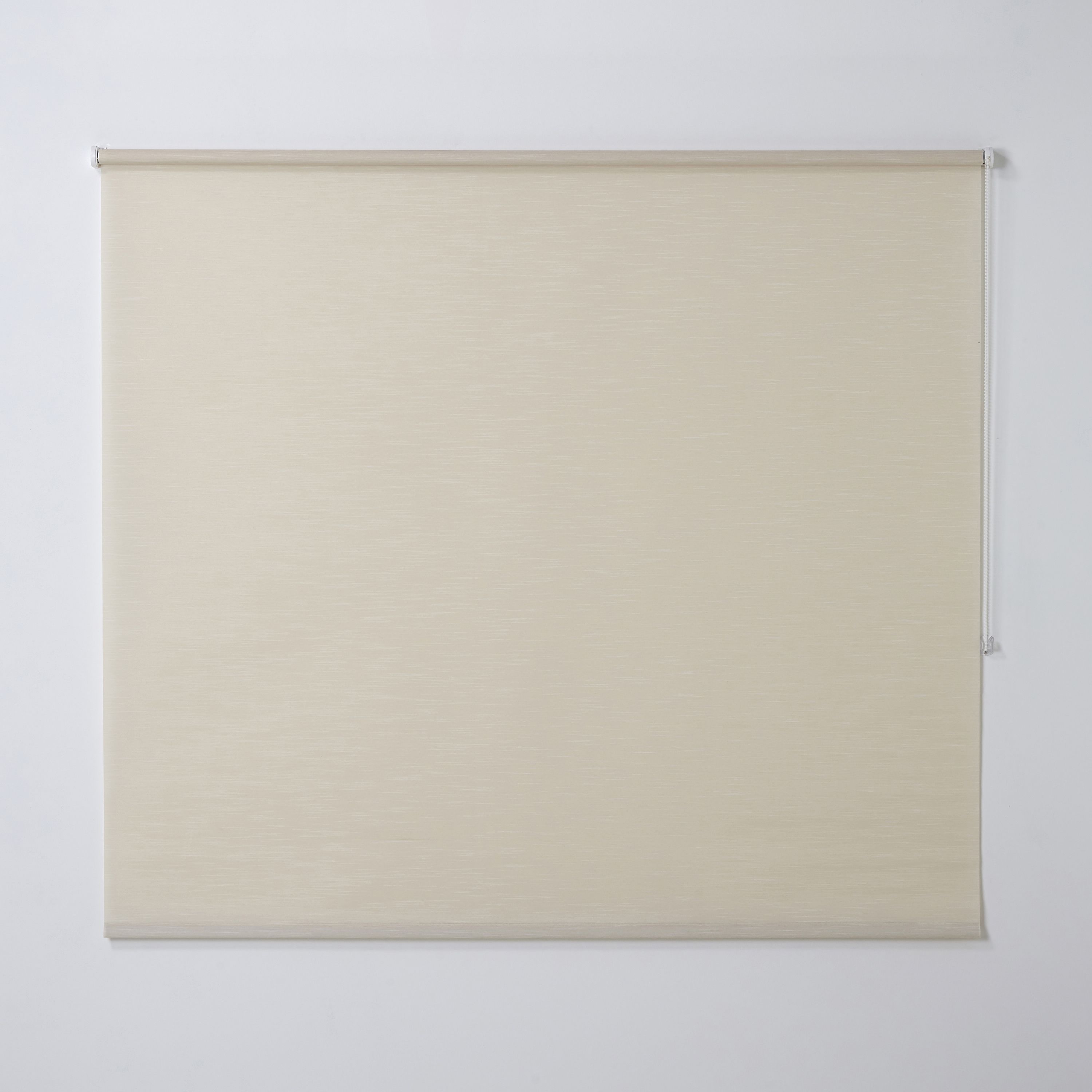 Corded Ivory Plain Daylight Roller blind (W)160cm (L)160cm