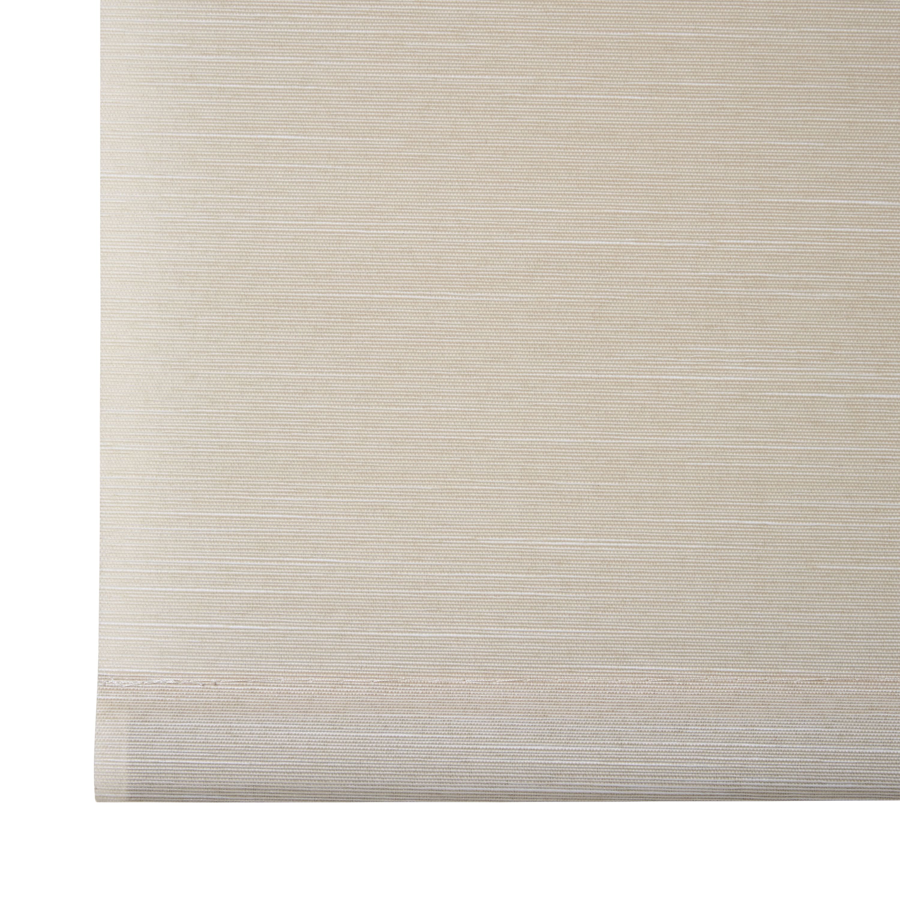 Corded Ivory Plain Daylight Roller blind (W)90cm (L)160cm