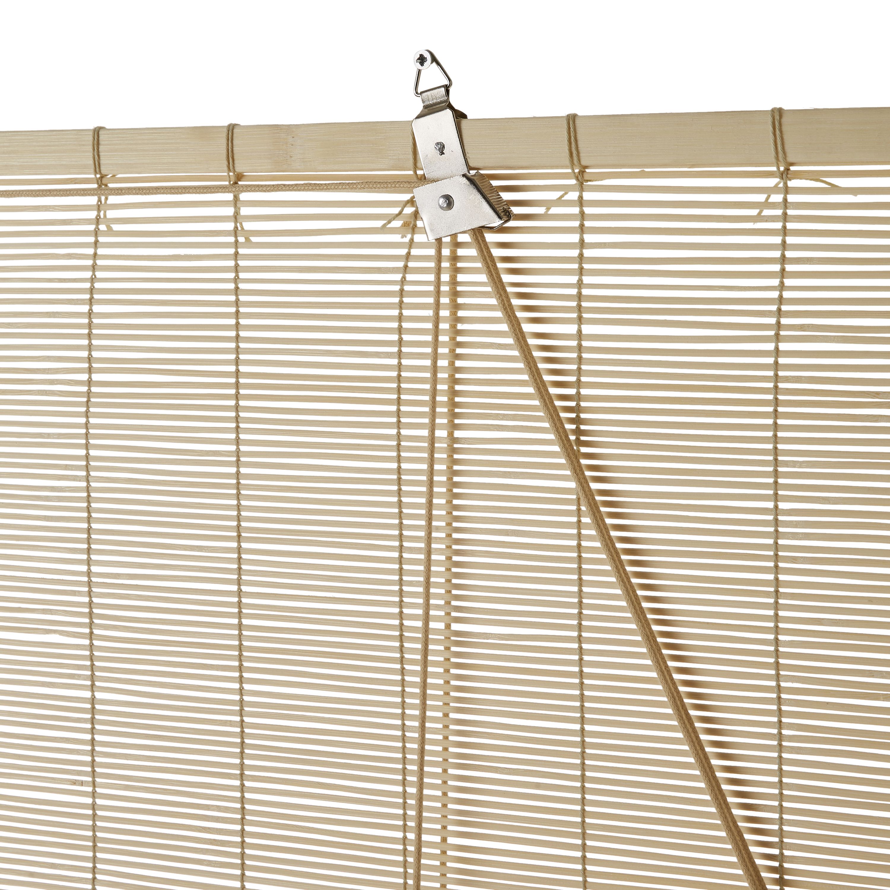 Corded Natural Plain Daylight Roller blind (W)120cm (L)180cm