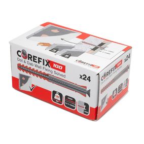 Corefix Plasterboard fixing (Dia)5mm (L)100mm, Pack of 24