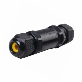 CORElectric IP68 Connector Black 3-pole In-line cable joint