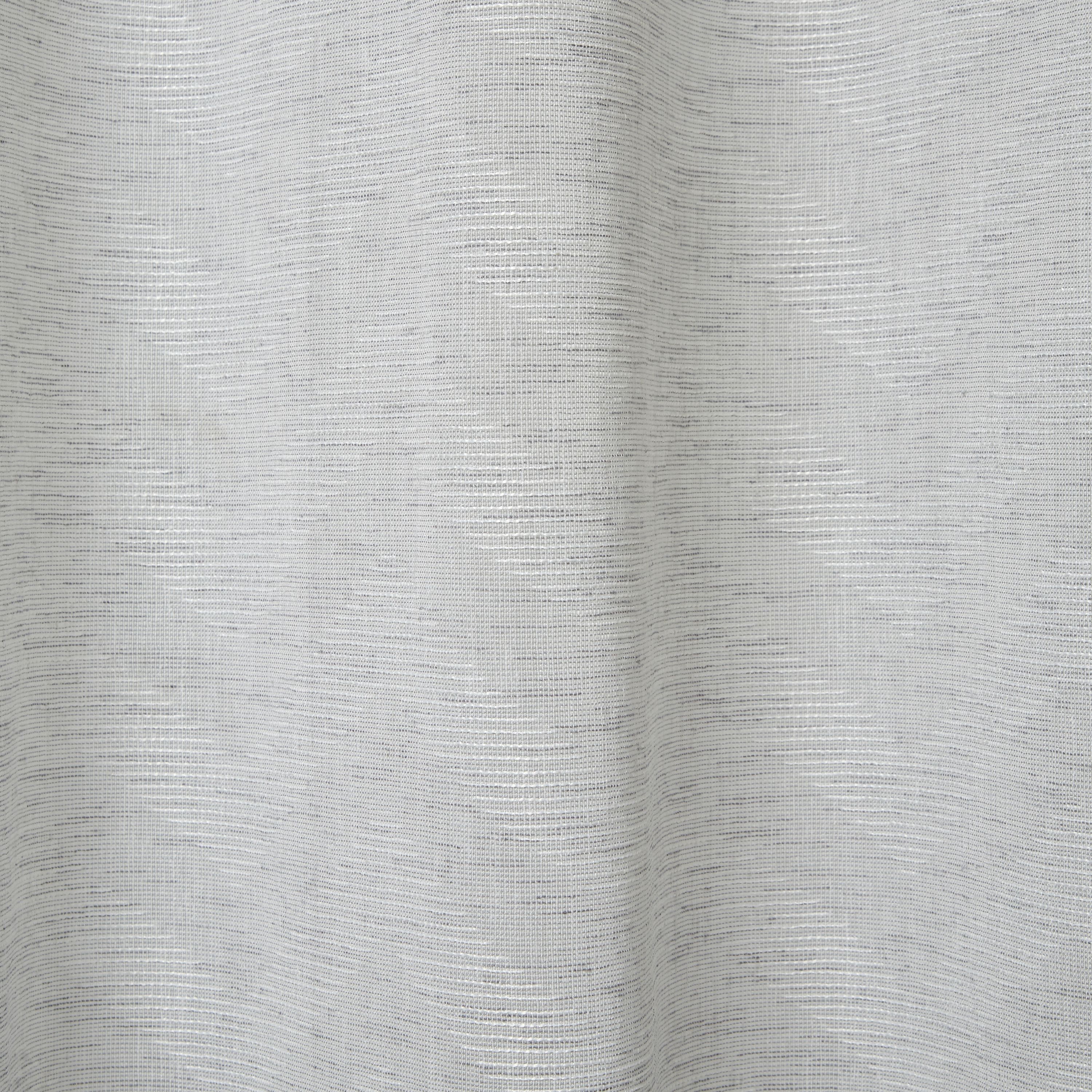 Cormack Grey Herringbone Unlined Eyelet Voile curtain (W)140cm (L)260cm, Single