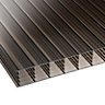 Corotherm Bronze effect Polycarbonate Multiwall roofing sheet (L)3m (W)700mm (T)25mm of 5