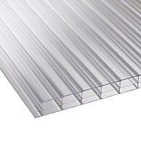 Corotherm Clear Polycarbonate Multiwall roofing sheet (L)4m (W)1050mm (T)16mm of 5