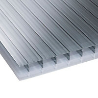 Corotherm Opal effect Heatguard polycarbonate Multiwall roofing sheet (L)3m (W)700mm (T)25mm of 5