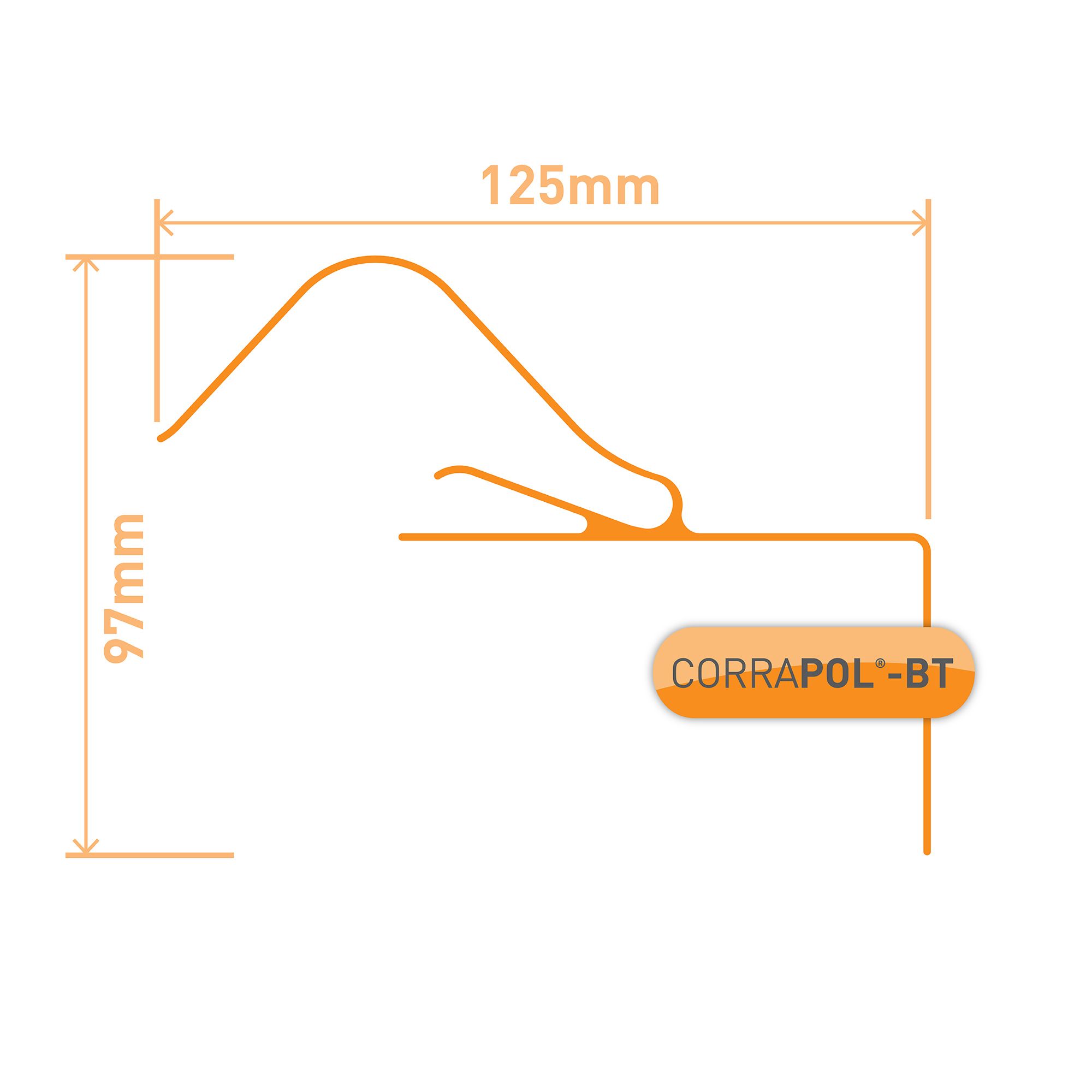 Corrapol Black Side flashing (L)6m