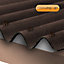 Corrapol Brown Bitumen Corrugated Roofing sheet (L)2m (W)930mm (T)2mm
