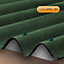 Corrapol Button Green Bitumen & steel Roofing screw (L)80mm, Pack of 100