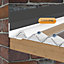 Corrapol White Aluminium Corrugated wall flashing (L)6m (W)130mm