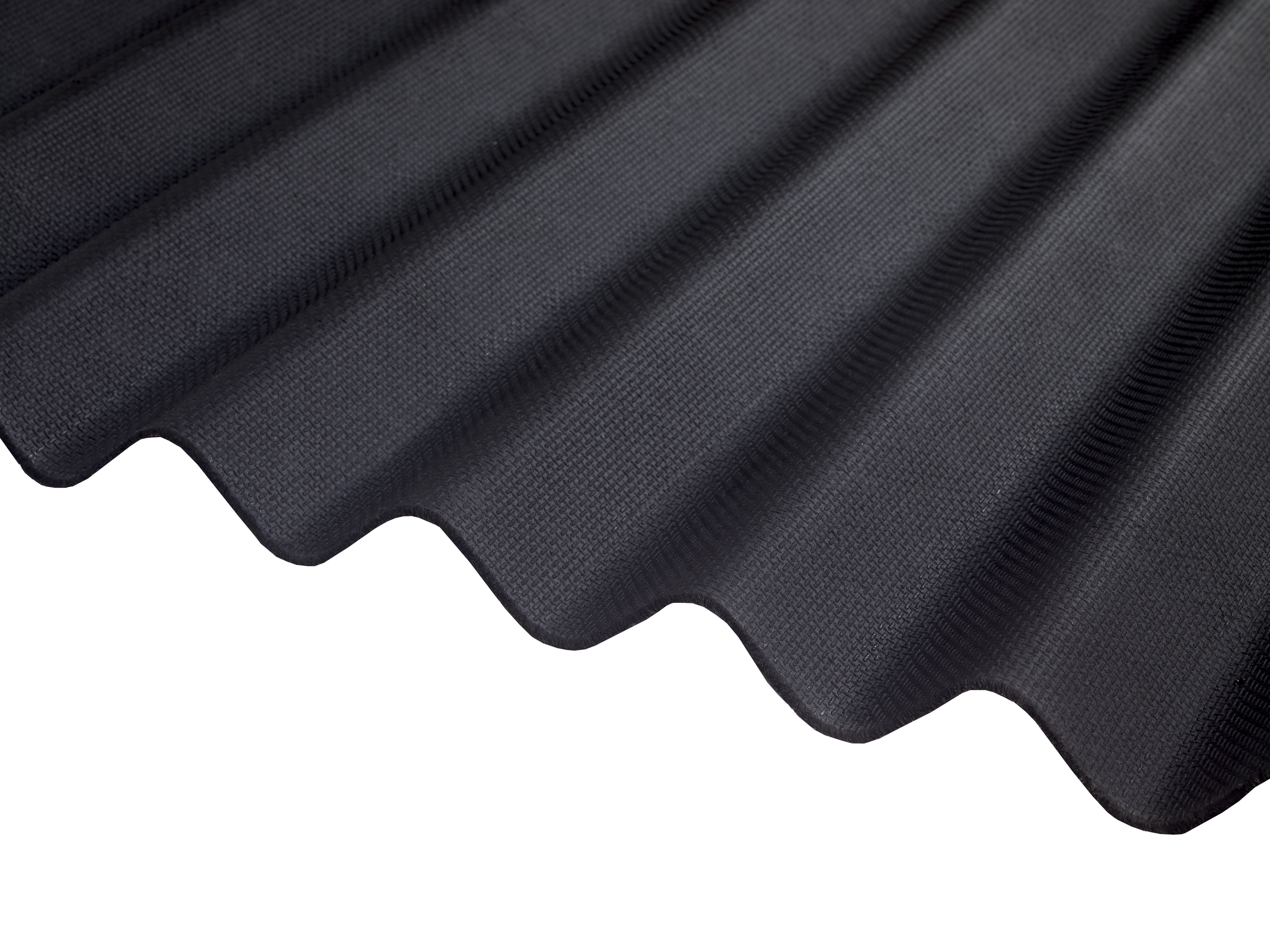 Corrubit Black Bitumen Corrugated Roofing sheet (L)2m (W)930mm (T)2.2mm