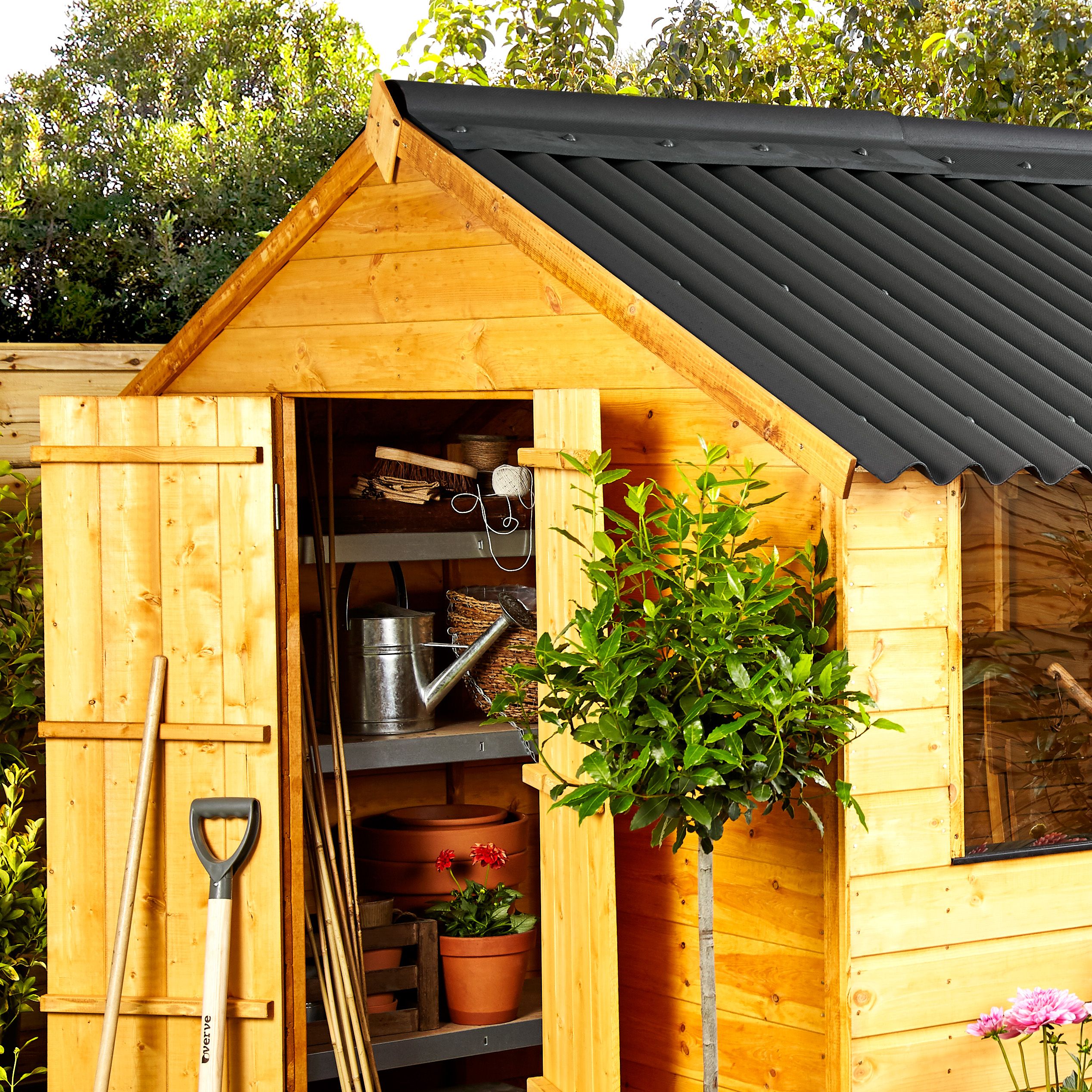 Corrubit Black Bitumen Corrugated Roofing sheet (L)2m (W)930mm (T)2.2mm
