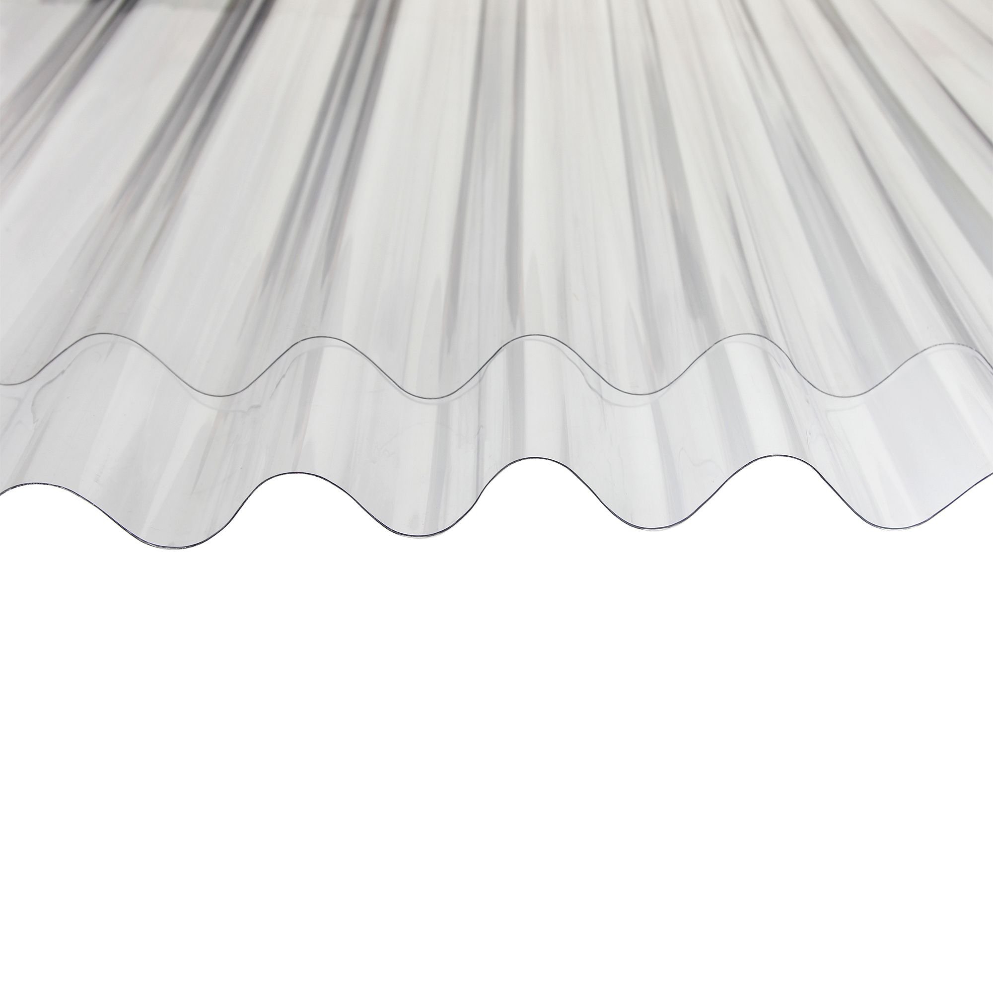 Corrubit Clear Polycarbonate Corrugated Roofing sheet (L)2m (W)950mm (T)0.8mm