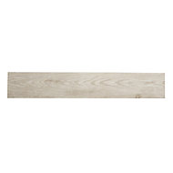 Cotage wood White Matt Wood effect Rectangular Porcelain Wall & floor Tile Sample