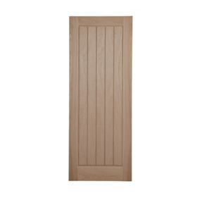 Cottage Oak veneer Internal Door, (H)2040mm (W)726mm (T)40mm