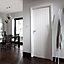 Cottage Unglazed Cottage White Woodgrain effect Internal Door, (H)2032mm (W)813mm (T)35mm