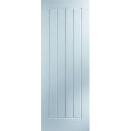 Cottage White Woodgrain effect Internal Door, (H)1981mm (W)610mm (T)35mm