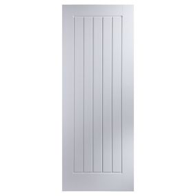 Cottage White Woodgrain effect Internal Fire Door, (H)1981mm (W)762mm (T)44mm