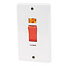 Crabtree 50A White Cooker Switch