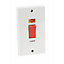 Crabtree 50A White Cooker Switch