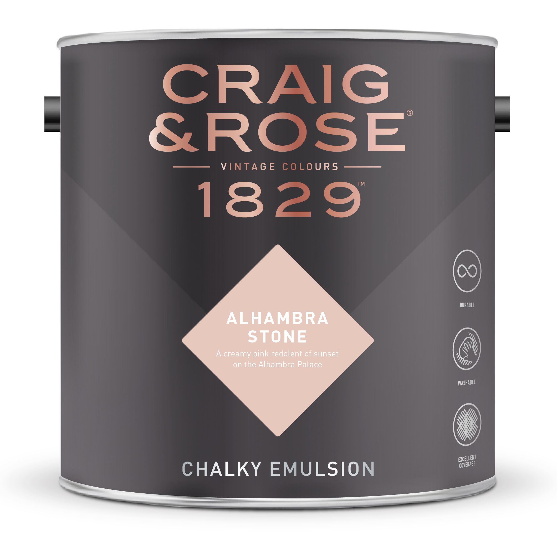Craig & Rose 1829 Alhambra Stone  Chalky Emulsion paint, 2.5L