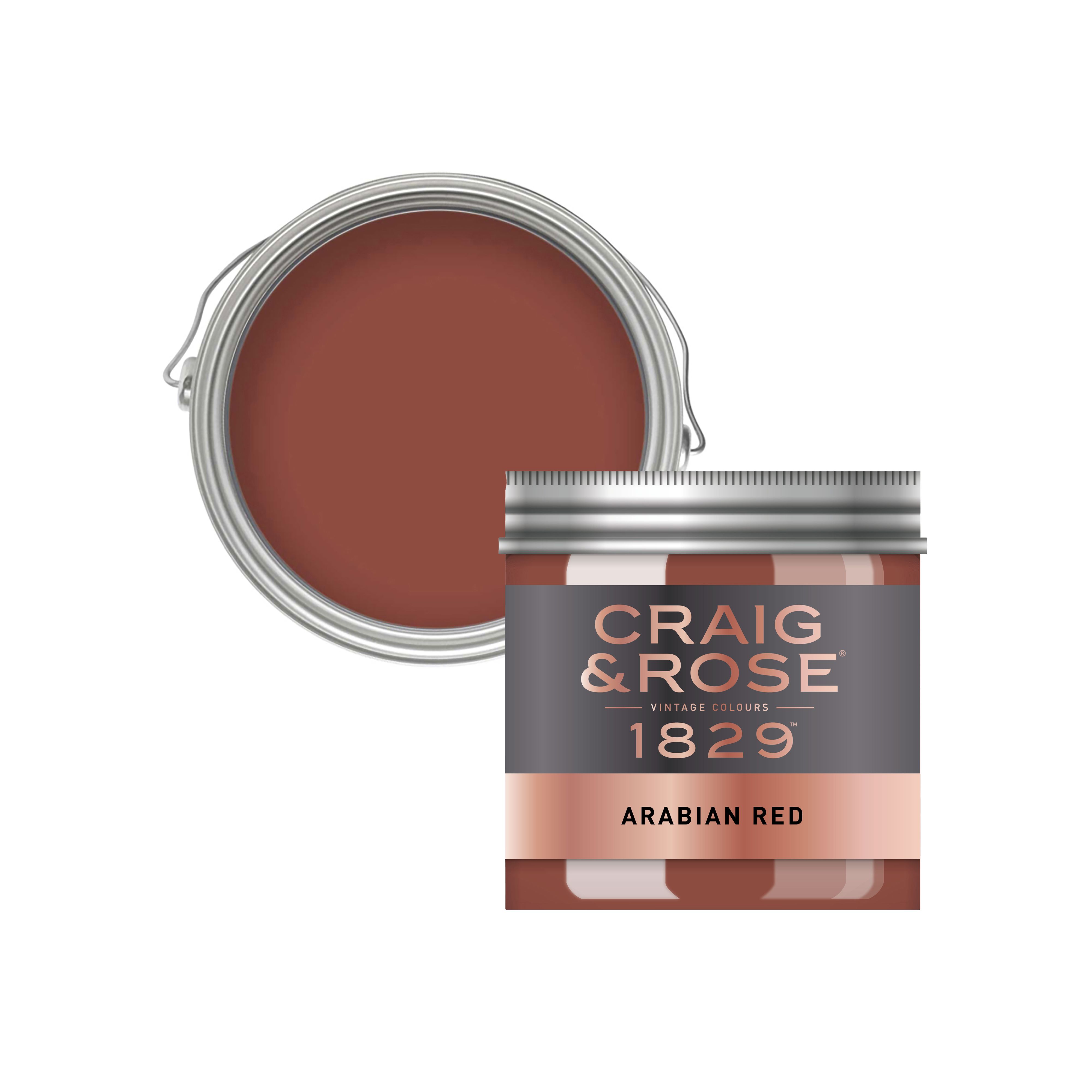 Craig & Rose 1829 Arabian Red Chalky Emulsion paint, 50ml