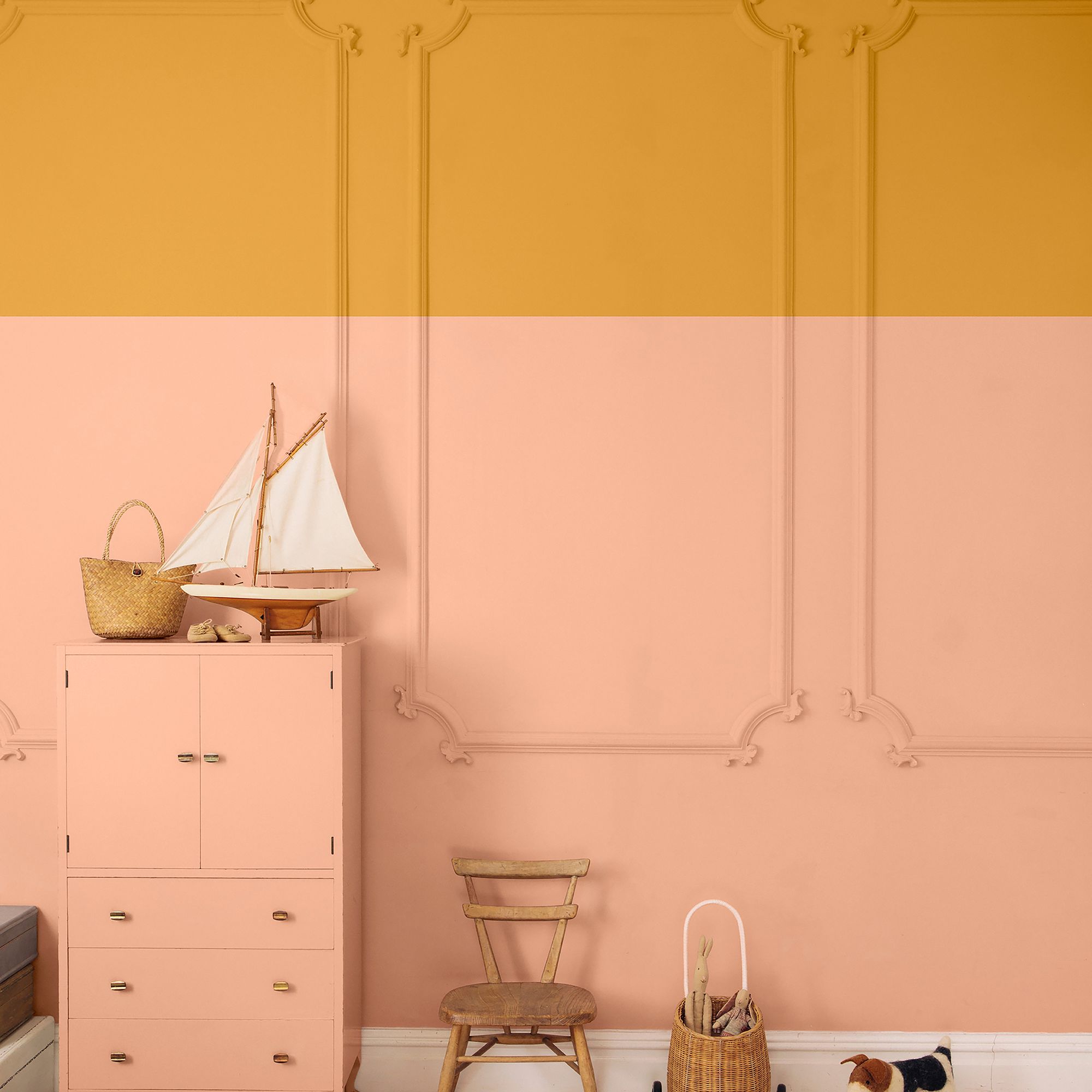 Craig & Rose 1829 French Ochre Chalky Emulsion paint, 2.5L