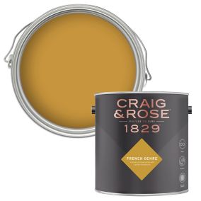 Craig & Rose 1829 French Ochre Chalky Emulsion paint, 2.5L