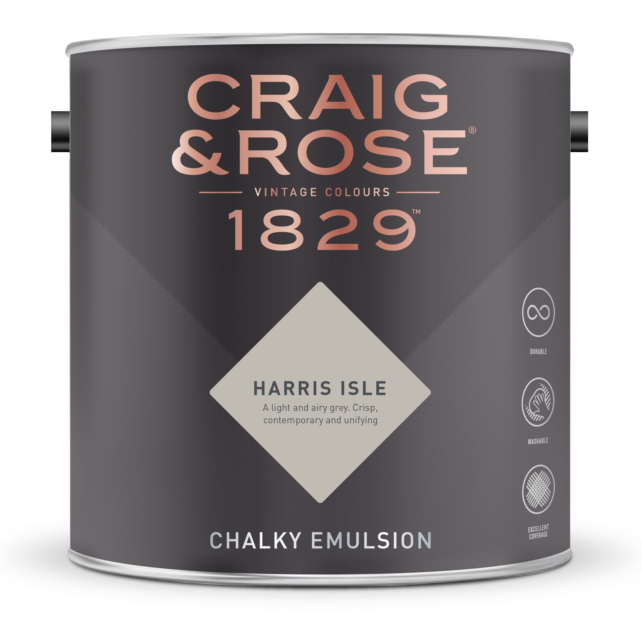 Craig & Rose 1829 Harris Isle  Chalky Emulsion paint, 2.5L