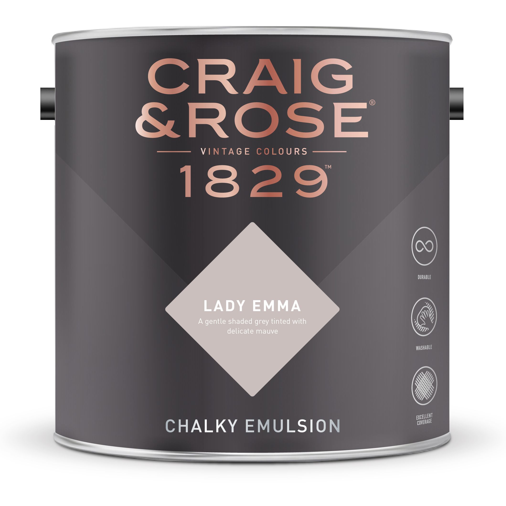Craig & Rose 1829 Lady Emma Chalky Emulsion paint, 2.5L
