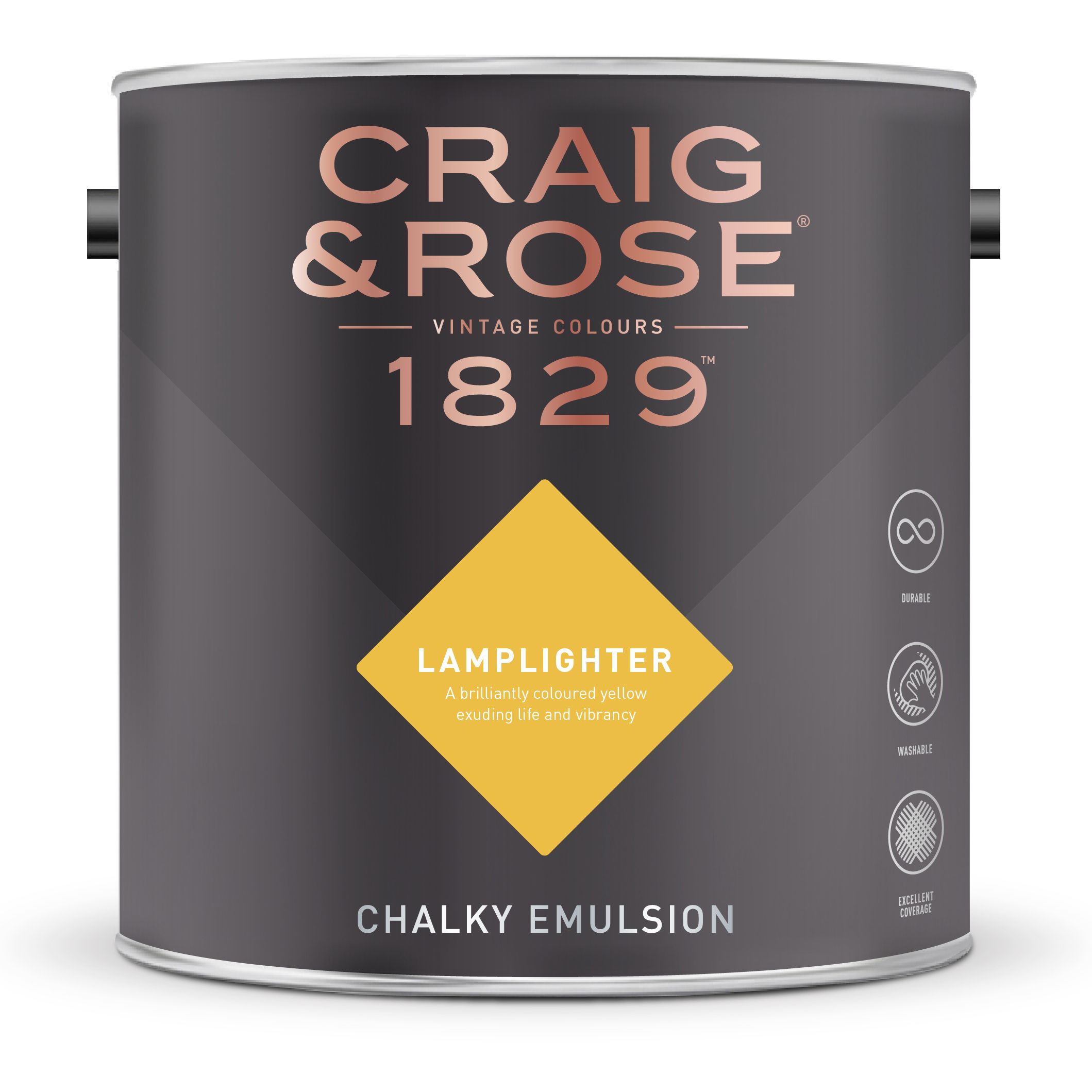Craig & Rose 1829 Lamplighter Chalky Emulsion paint, 2.5L
