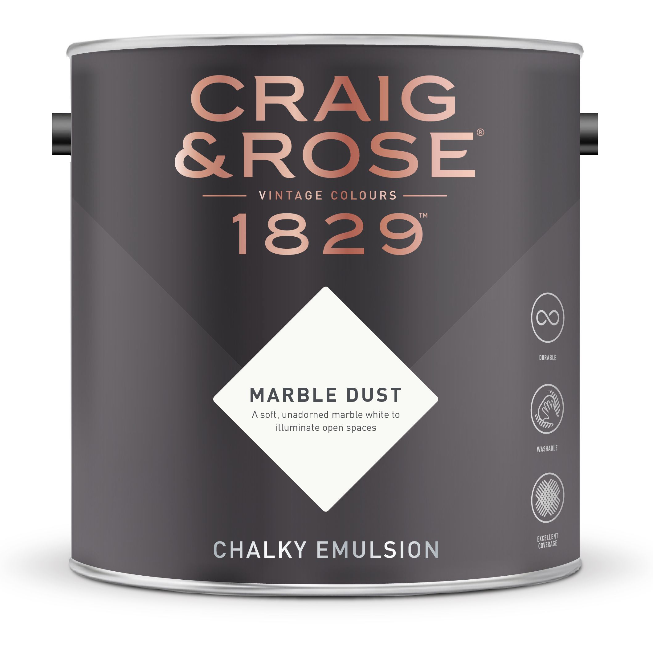 Craig & Rose 1829 Marble Dust Chalky Emulsion paint, 2.5L