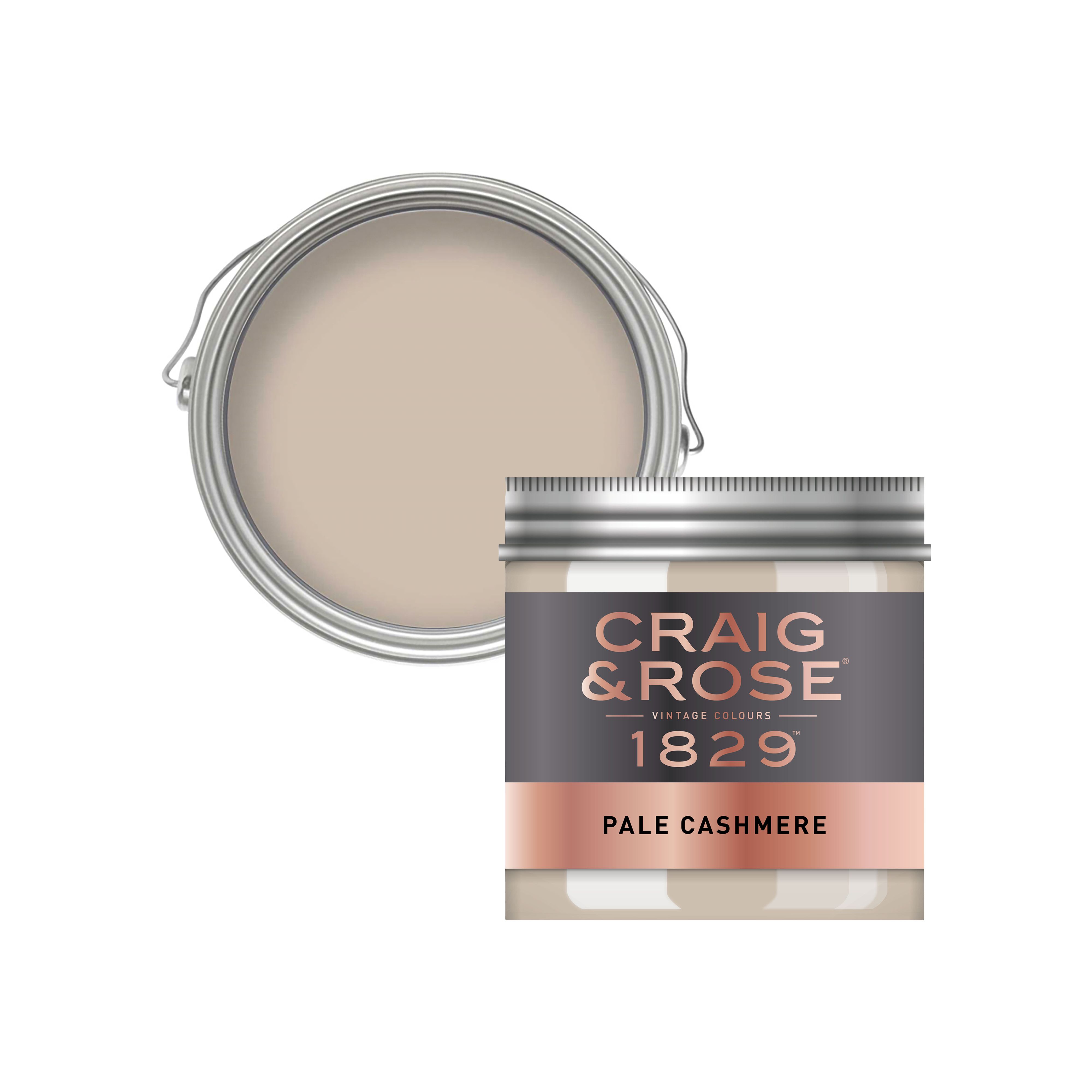 Craig & Rose 1829 Pale Cashmere Chalky Emulsion paint, 50ml