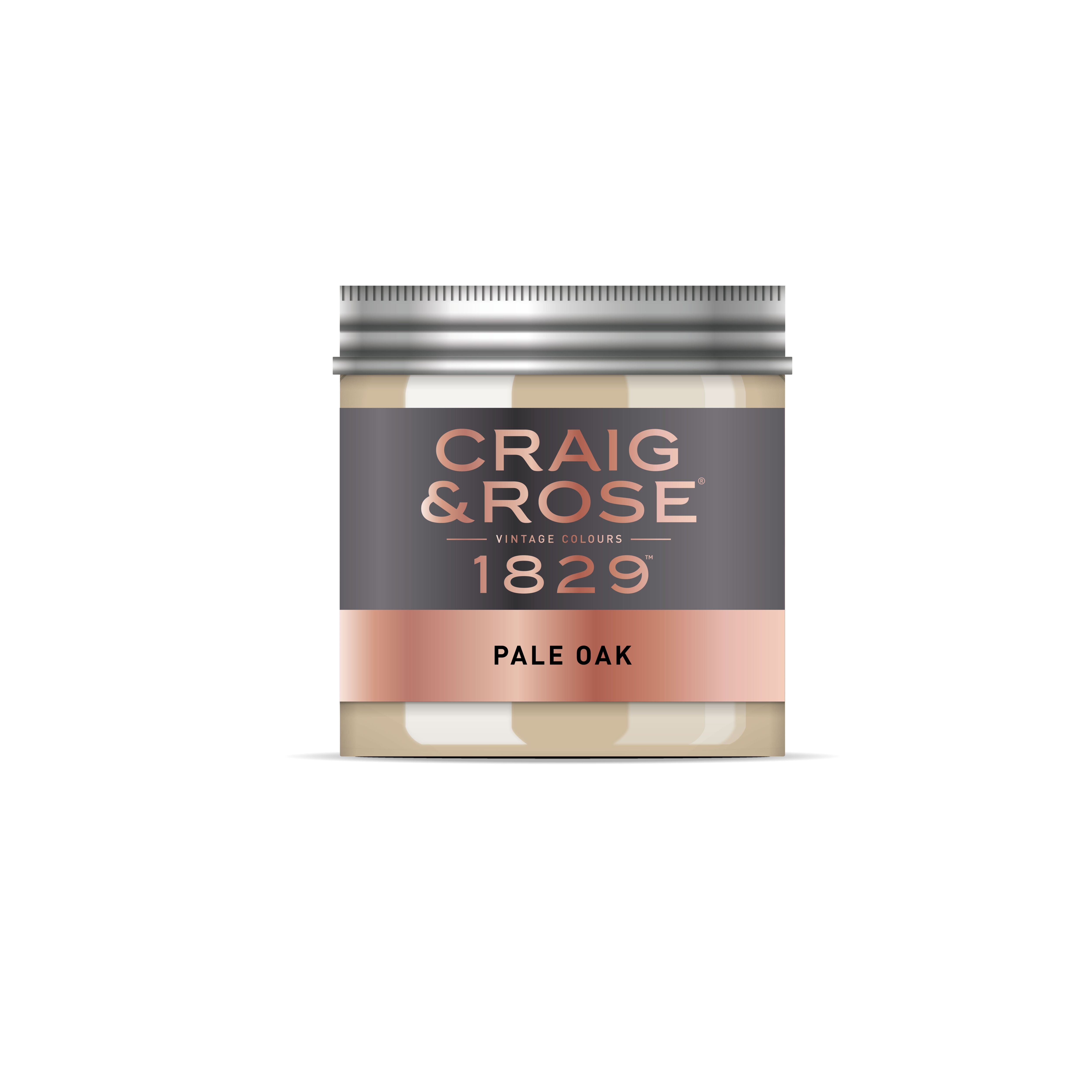 Craig & Rose 1829 Pale Oak Chalky Emulsion paint, 50ml