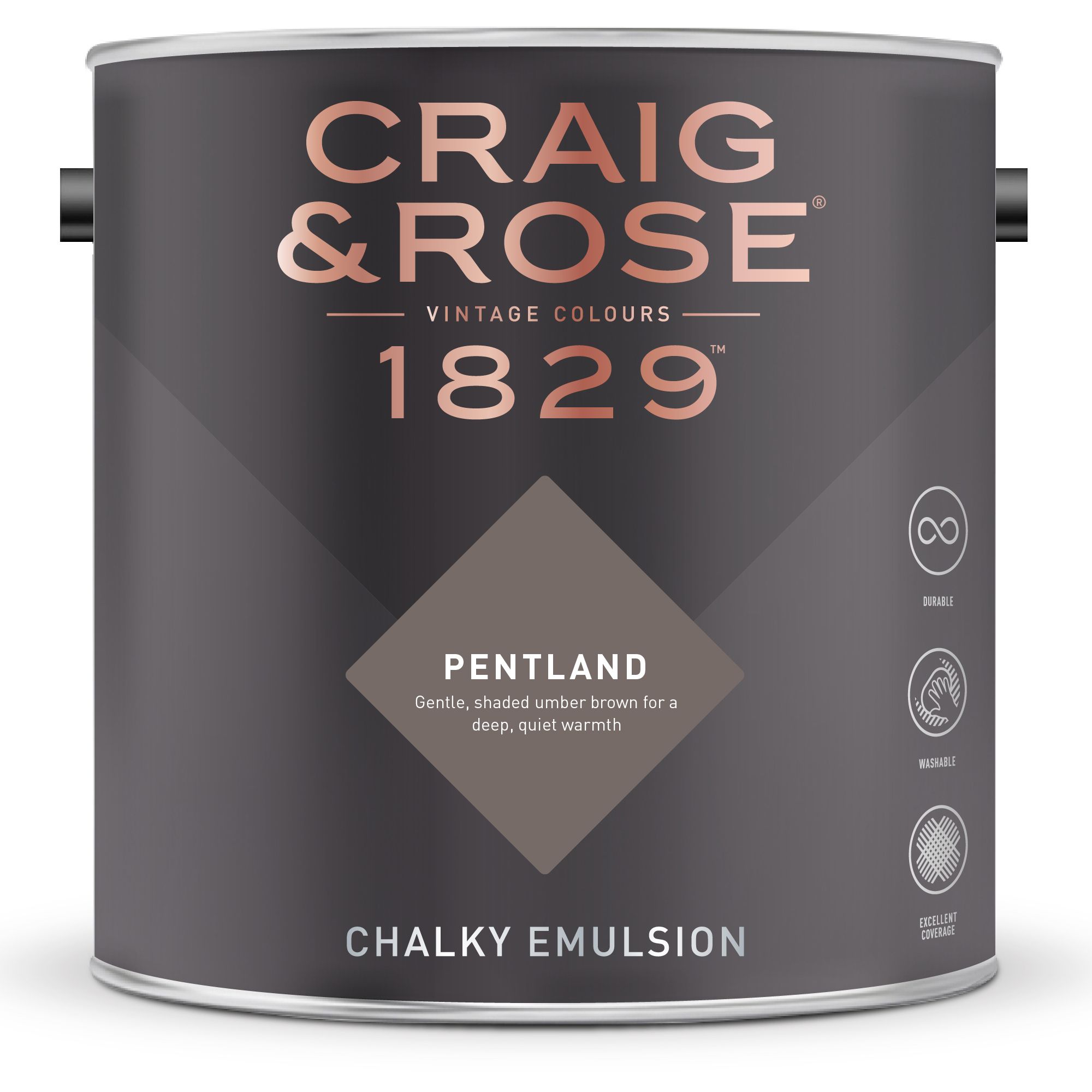 Craig & Rose 1829 Pentland  Chalky Emulsion paint, 2.5L