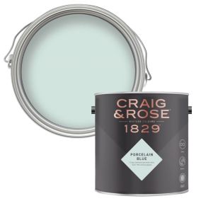 Craig & Rose 1829 Porcelain Blue Chalky Emulsion paint, 2.5L