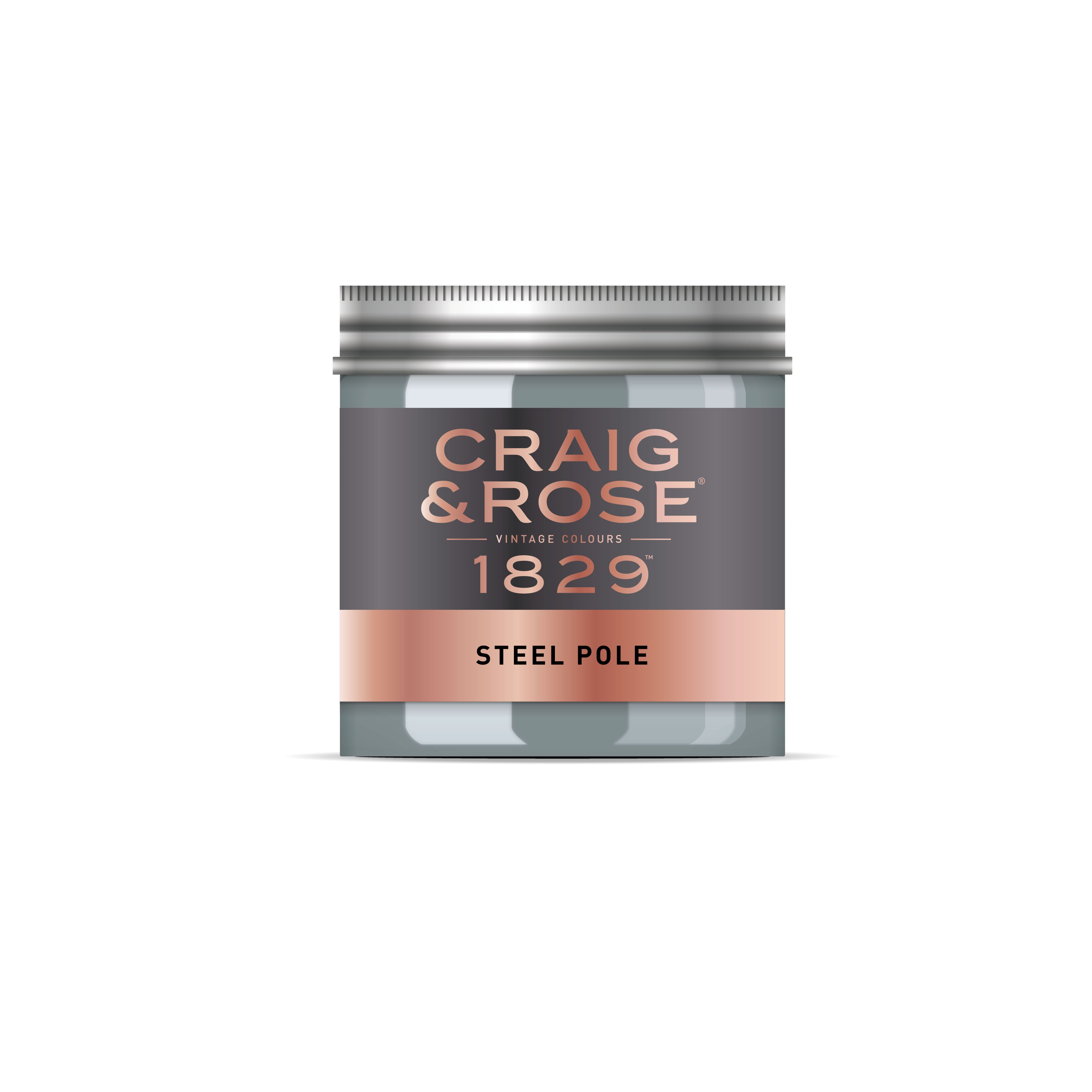 Craig & Rose 1829 Steel Pole Chalky Emulsion paint, 50ml