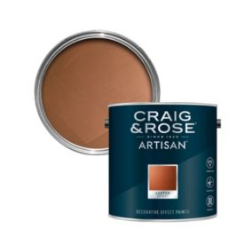 Craig & Rose Artisan Bright copper effect Mid sheen Topcoat Special effect paint, 2.5L
