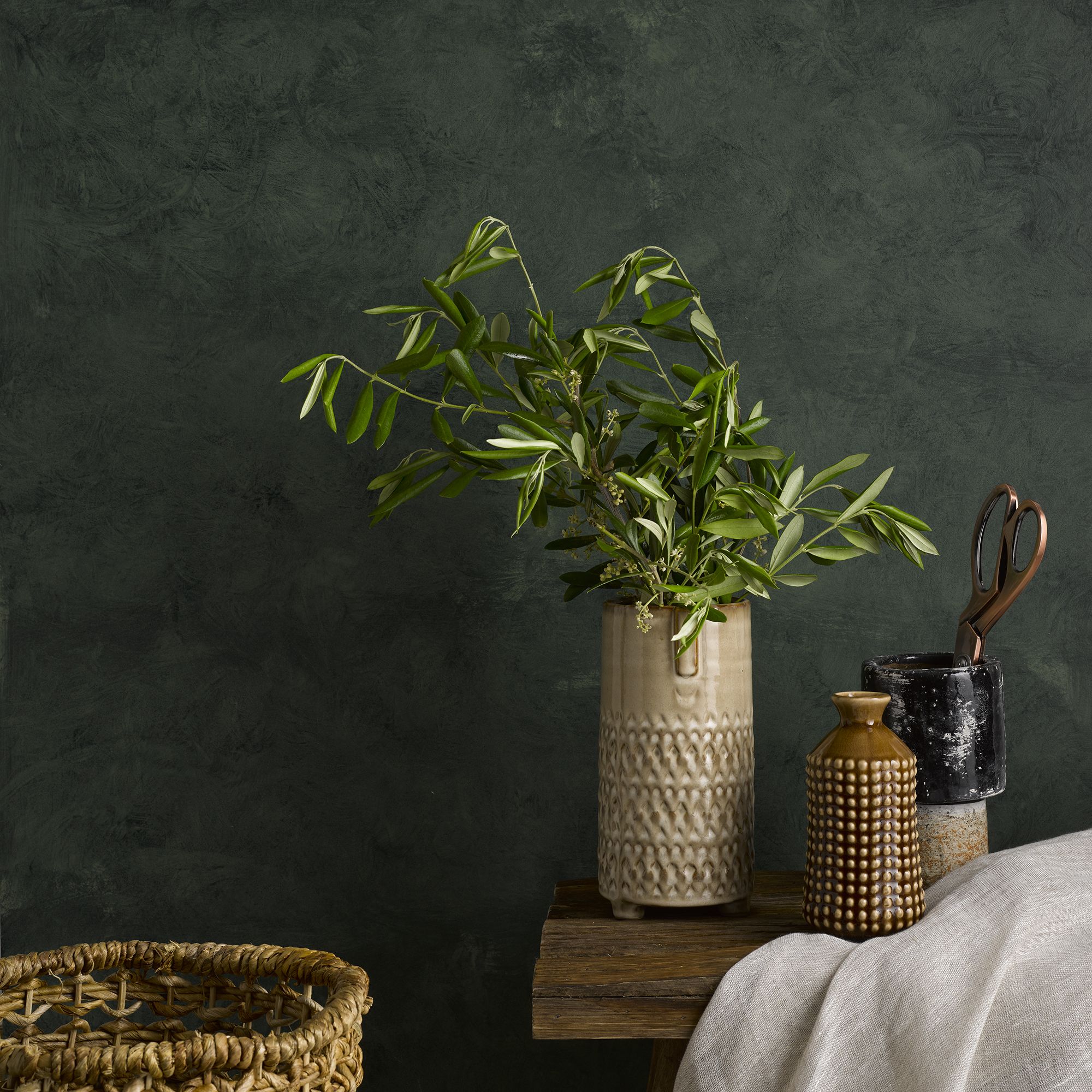 Craig & Rose Artisan Terre Vert Topcoat Chalkwash paint, 750ml