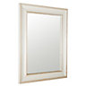 Cream Rectangular Framed Mirror (H)51cm (W)41cm