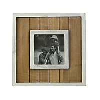 Cream Single Picture frame (H)22cm x (W)22cm