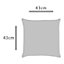 Cream Tufted Geo Indoor Cushion (L)43cm x (W)43cm