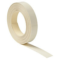Cream Worktop edging tape, (L)10m (W)21mm